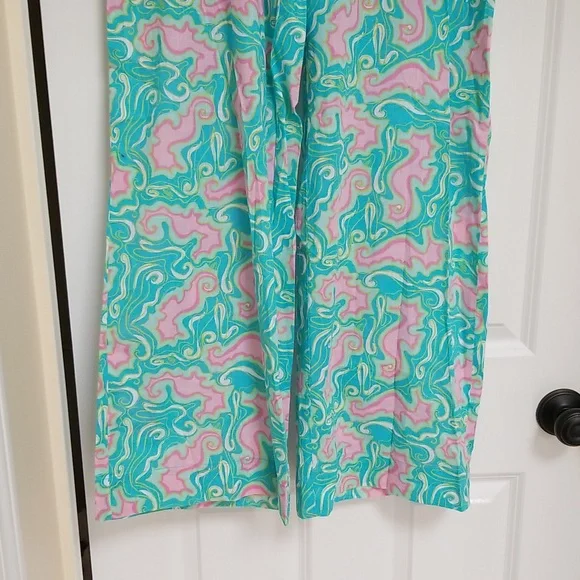 Lilly Pulitzer Beach Pant  Turquoise Lock Me Up - Picture 3 of 11